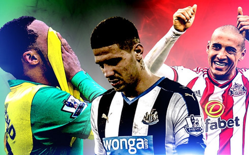 Sunderland (phải) trụ hạng thành công trong khi Norwich, Newcastle và Aston Villa chính thức xuống chơi ở giải Hạng Nhất. (Ảnh: GT)