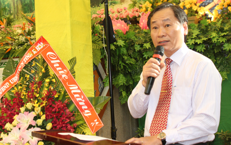 Ông Nguyễn Đắc Tài phát biểu tại buổi lễ.