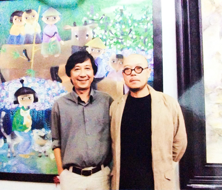 Khu vườn tuổi thơ trong tranh họa sĩ Lê Văn Duy