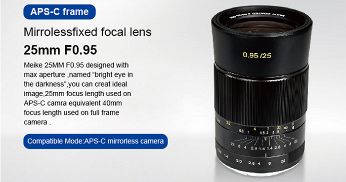 Meike tung ra bốn ống kính lấy nét tay mới cho máy Sony ngàm E