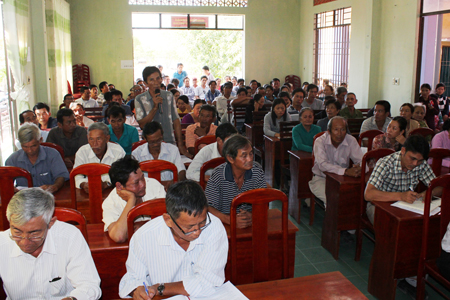 Cam Lâm: Họp dân công bố chủ trương thu hồi đất thực hiện dự án
