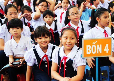 Học sinh Trường Tiểu học Phước Tiến (TP. Nha Trang)