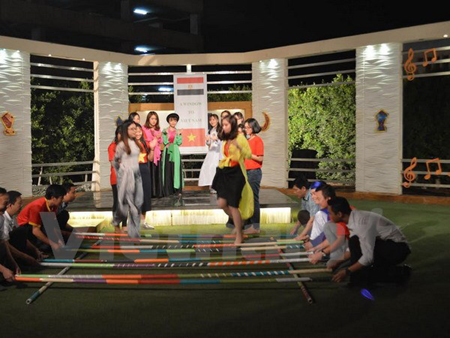 Màn múa sạp hấp dẫn khán giả Ai Cập. (Ảnh: Nguyễn Trường/Vietnam+)