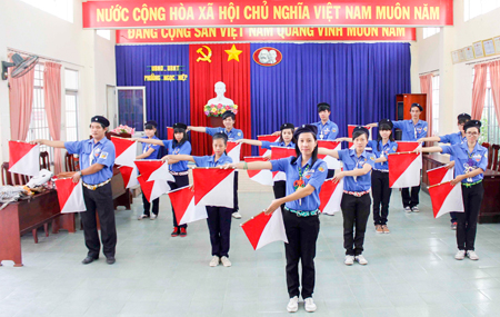 Đoàn viên phường Ngọc Hiệp, TP. Nha Trang tham gia sinh hoạt tại địa phương