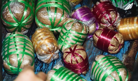 ... và 10kg thuốc nổ được ngư dân mang ra biển đánh bắt hủy diệt bị thu giữ