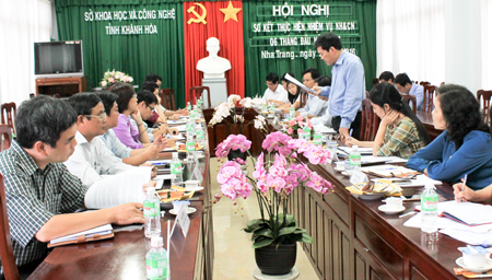 Đồng chí Nguyễn Duy Bắc làm việc với Sở Khoa học và Công nghệ