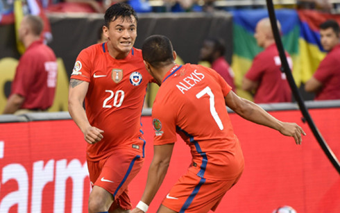 Hạ Colombia 2-0, Chile tái ngộ Argentina tại chung kết