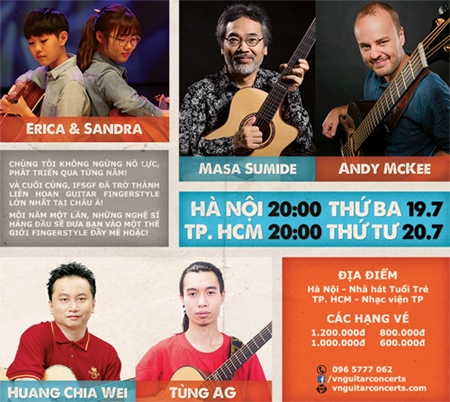 Poster cho Lễ hội Guitar quốc tế tại Việt Nam