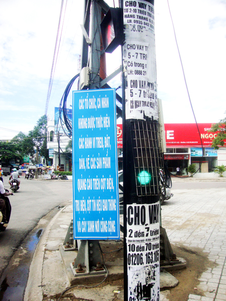 Quảng cáo không đúng nơi quy định