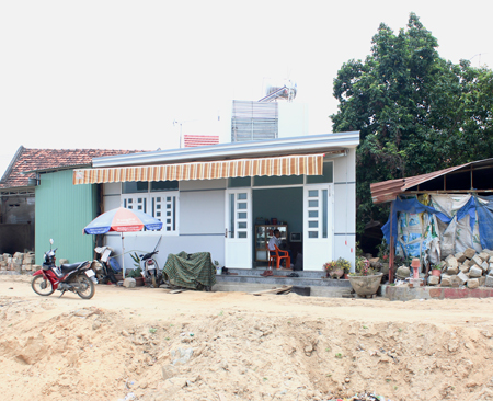 Phần đất còn lại đã được gia đình bà An làm nhà