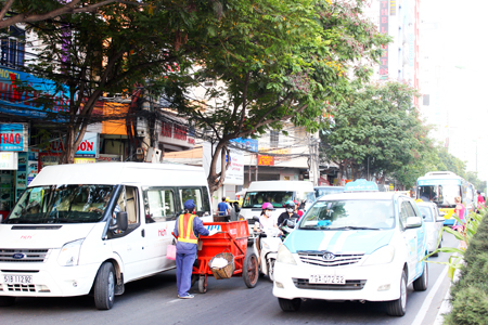 TP. Nha Trang: Ùn tắc giao thông cục bộ