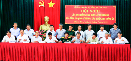 Phối hợp chặt chẽ, triển khai toàn diện công tác quốc phòng, quân sự địa phương