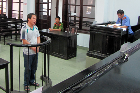 Quang cảnh phiên tòa.