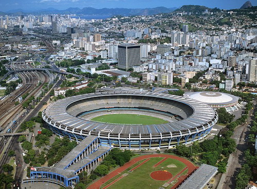 Sân vận động khổng lồ Maracana, nơi diễn ra lễ khai mạc Olympic Rio.