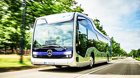 Mercedes phát minh xe buýt tự hành tương tác với môi trường