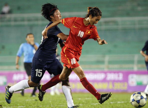 Việt Nam chơi trên chân đối thủ nhưng phải nhận thất bại chung cuộc. Ảnh: Đức Đồng.