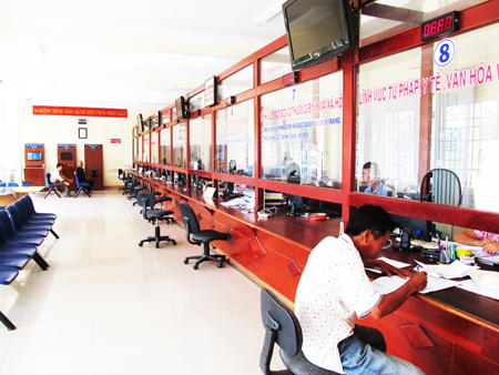 Bộ phận một cửa liên thông thị xã Ninh Hòa