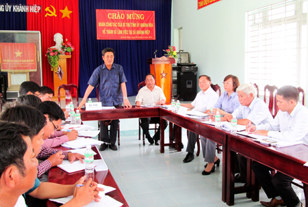 Lãnh đạo tỉnh: Làm việc với các địa phương