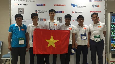 Đoàn Việt Nam đoạt 2 Huy chương Vàng Olympic Tin học quốc tế