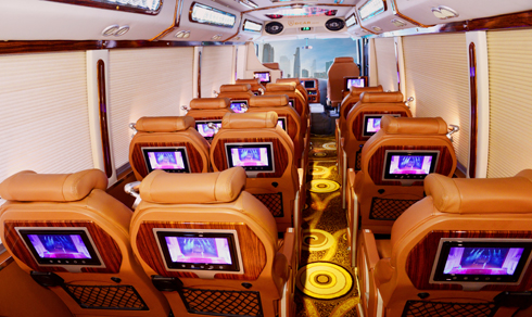 Xe khách Rosa độc nhất Việt Nam có nội thất như máy bay