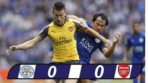 Arsenal và Leicester City kềm chân lẫn nhau ở vòng 2 Ngoại hạng Anh.