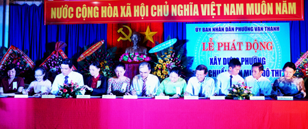 Vạn Thạnh: Phát động xây dựng phường đạt chuẩn văn minh đô thị