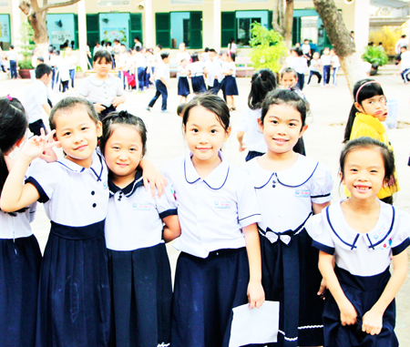 Học sinh Trường Tiểu học Tân Lập 2 (TP. Nha Trang)