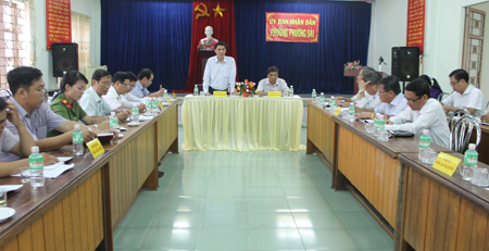 Làm việc với phường Phương Sài