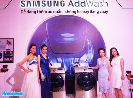 Ra mắt máy giặt Samsung AddWash làm thay đổi quan niệm giặt giũ