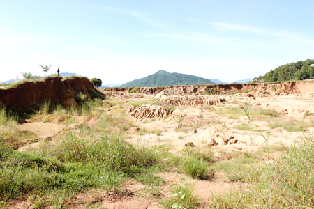 Một góc hiện trường tại khu vực Đá Chẹt