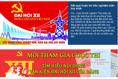 Triển khai cuộc thi &quot;Tìm hiểu nội dung Văn kiện Đại hội XII của Đảng&quot;
