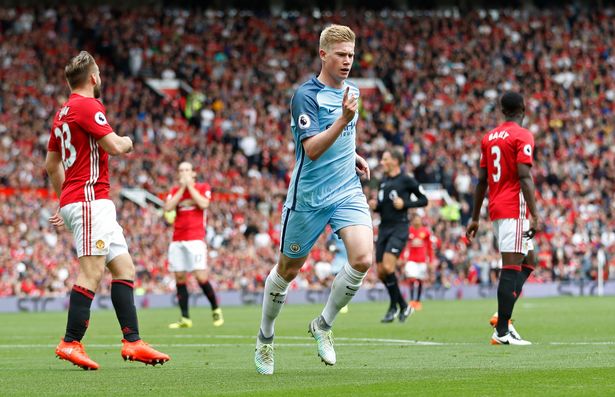Kevin De Bruyne với phong độ chói sáng đã giúp Manchester City vượt qua Manchester United trong trận derby thành Manchester.