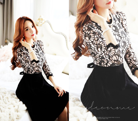 Chọn váy tông đen trắng thanh lịch và quyến rũ