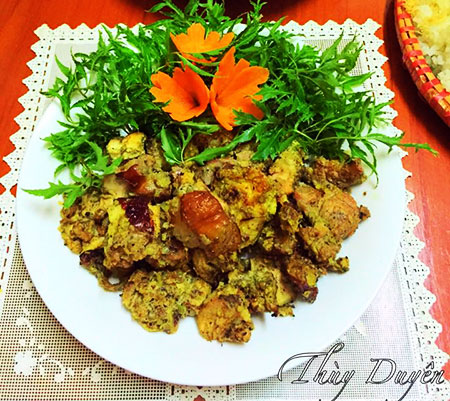 Gà nướng riềng mẻ