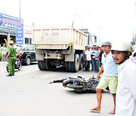 Hiện trường vụ tai nạn