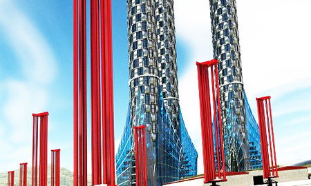 Thiết kế các cột turbin gió