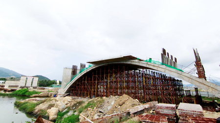 Advanced techniques applied in bridge construction