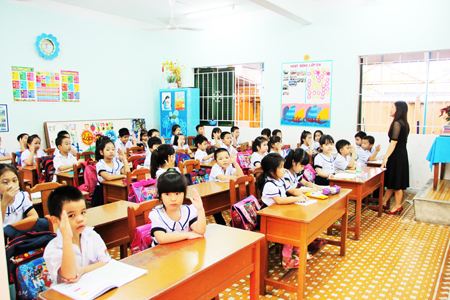 Học sinh Trường Tiểu học Tân Lập 2 (TP. Nha Trang)