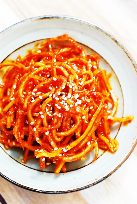 Mực khô xé sợi xốt cay ngọt