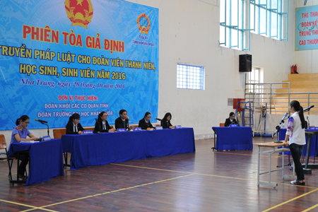 Hơn 500 đoàn viên, thanh niên tham gia "Phiên tòa giả định"
