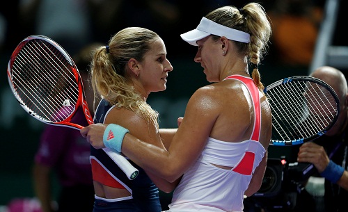 Cibulkova có cơ hội phục thù Kerber trong lần đầu vào chung kết WTA Finals. Ảnh: Reuters.