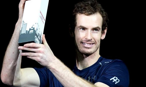 Murray có thể trở thành tay vợt người vương quốc Anh đầu tiên đứng số một đánh đơn thế giới sau gần 90 năm. Ảnh: EPA.