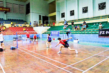 Các vận động viên tranh tài tại giải