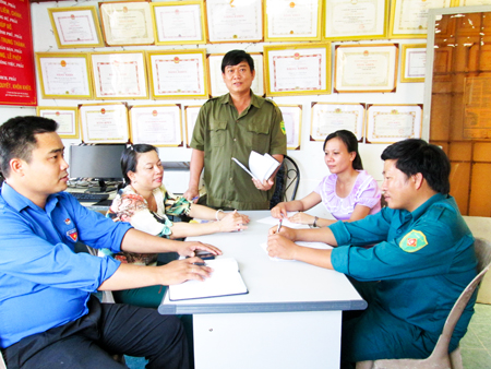 Trưởng Công an xã tâm huyết với phong trào