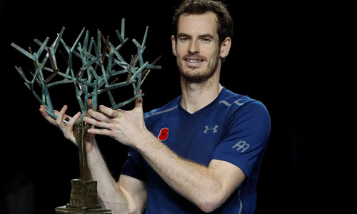 Murray vô địch Paris Masters với tư cách tay vợt số một thế giới