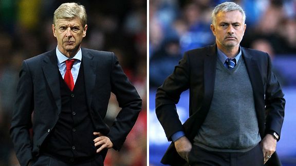 Mourinho và Wenger có không ít ân oán với nhau trong sự nghiệp huấn luyện.
