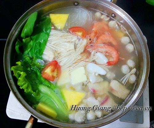 Lẩu hải sản hấp dẫn cho cuối tuần