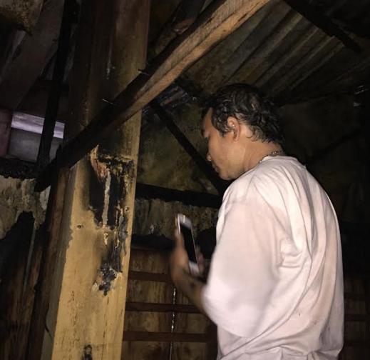 Nơi tiểu thương nghi chập điện dẫn đến vụ cháy.