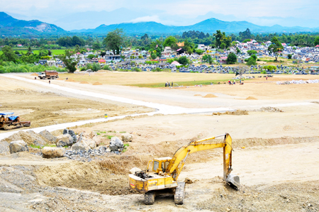 Dự án Công viên nghĩa trang Khánh Hòa đang được thi công