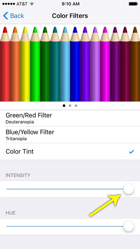 Color Tint là một tính năng được chôn giấu khá kĩ trên iOS 10